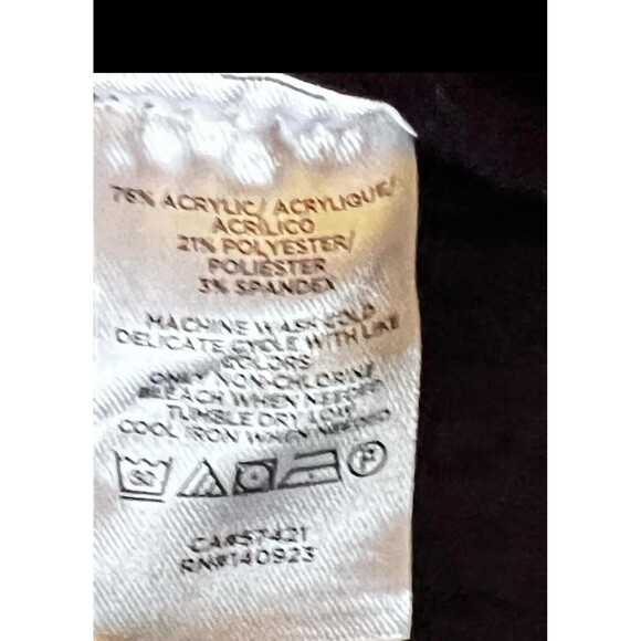 Loft Women's Open Front Cardigan Sweater Black Medium Soft and Cozy - Picture 6 of 8